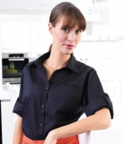 Damesblouse Roll Sleeve Premier LM Poplin