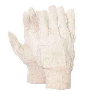 Handschoen keperdoek met tricot manchet, gewicht 8 OZ (12 paar)