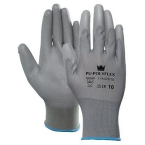 Handschoen PU-Polyflex Grijs