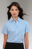 Damesblouse Russell Oxford KM (1x lichtblauw maat S beschik.)