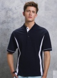 Heren Polo Kustom Kit Scottsdale Contrast (4xZwart/rood M beschi