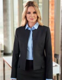 Dames Collarless Jacket Brook Taverner Rosa 2353 (1xMarine 46 be