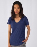 Dames T-shirt B&C Triblend V-Hals