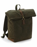 Heritage Waxed Canvas Rugtas/Backpack Quadra 081.30