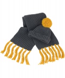 Winterset Result Chunky Knitted Sjaal & Muts
