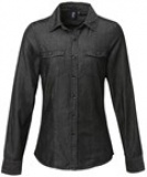 Damesblouse Premier Jeans Stitch Denim Shirt