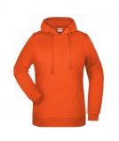 Hoodie dames james and nicholson (1xOranje M beschikbaar)