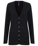 Dames Cardigan Henbury v-neck HB723 (1xMarine M beschikbaar)