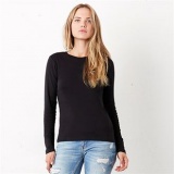 Dames T-shirt Bella Longsleeve Crew Neck (1x roze maat L)