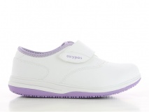 Dames Werkschoen Oxypas Emily (1xwit/paars 38 beschikbaar)