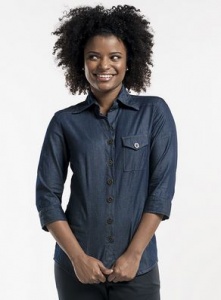 Damesblouse Chaud Devant Blue Denim