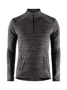 Herenshirt Lange Mouwen Craft Grid Halfzip