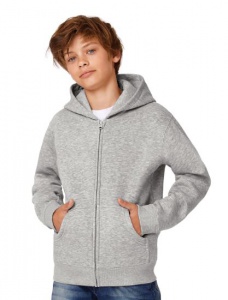 Kinder sweater B&C Hooded Full Zip