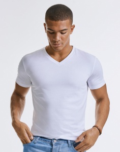 T-shirt Russel Men's Pure Organic V-Neck Tee