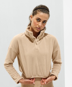 Dames Fleece Sweater Tridri Cropped TR087
