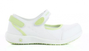 Ballerina Schoenen Oxypas NELIE Wit/Groen 023601
