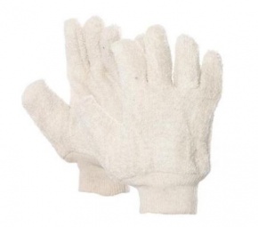 Handschoen met tricot boord Frotté
