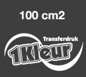 100cm2 1 kleur transfer + bedrukken