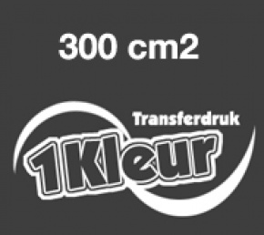 300 cm2 1 kleur transfer + bedrukken