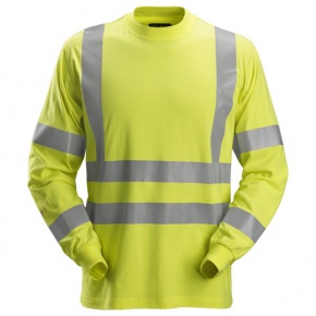 Hi-Vis T-Shirt Snickers Lange Mouwen Klasse 3 2461