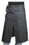 Kokssloof Chaud Devant Apron Chap Black Denim