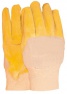 Handschoen Latex gedompelde, canvas kap(144x geel)