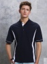 Heren Polo Kustom Kit Scottsdale Contrast (4xZwart/rood M beschi