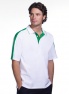 Polo Contrast Sporting Pique Kustom Kit(1x zwart/rood mt M)