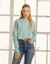 Dames Cropped Crew Fleece Sweater Bella + Canvas