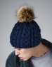 Fur Pop Pom Cable Beanie/Muts Beechfield 363.69