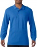 Herenpolo Gildan Premium Cotton Double Pique LS (1xZwart XL besc