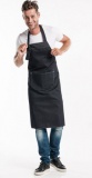 Halterschort Chaud Devant Bib Apron Black Denim