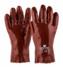 Handschoen PVC rood, 270 mm