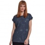 T-shirt Build Your Brand Women's Batik Dye Extended Shoulder