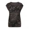 T-shirt Build Your Brand Women's Extended Shoulder Camo Tee