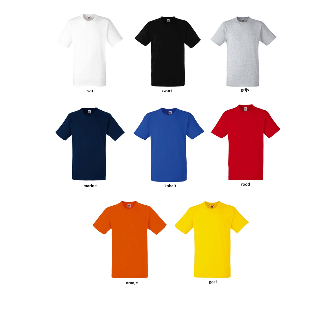 T shirt Fruit Of The Loom American Heavy T 10 Fruit of the Loom Tshirts voor 18 euro