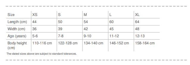 Maattabel voor T-Shirt Stedman Kinderen 119.05