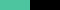 teal/zwart